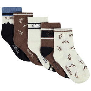 Pack de 5 pares de calcetines normales de fantasía para niño  Main Pack de 5 pares de calcetines normales de fantasía para niño