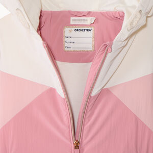 Cortavientos forrado con efecto color block para niña 