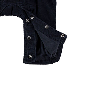 Pichi largo forrado de jersey con bolsillo canguro 