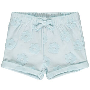 Short de felpa con motivo efecto devorado para bebé niña 