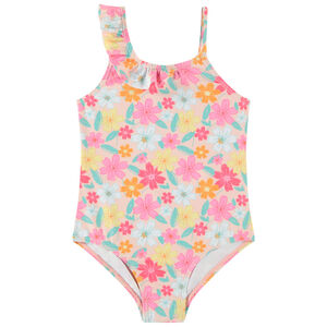 Bañador de una pieza estampado de flores para niña  Main Bañador de una pieza estampado de flores para niña