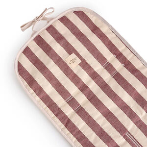 Colchoneta silla de paseo recta Stripe - Granate 