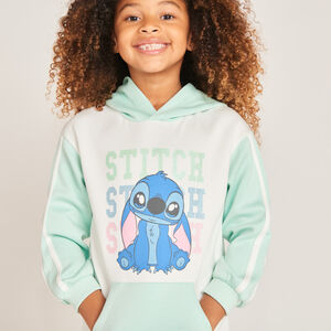 Sudadera con capucha para niña con estampado de Stitch 