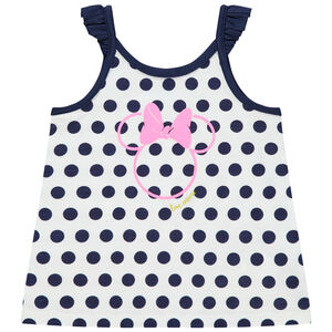 Camiseta sin mangas con estampado de lunares de Minnie Disney 