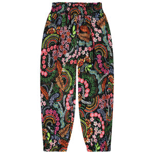 Pantalón pirata fluido estampado vegetal para niña  Main Pantalón pirata fluido estampado vegetal para niña