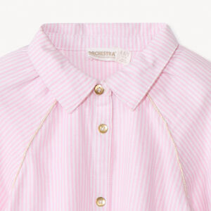 Chemise manches longues à rayures pour fille  Main Chemise manches longues à rayures pour fille