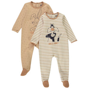 Pack de 2 peleles Looney Tunes Warner para bebé niño Main Pack de 2 peleles Looney Tunes Warner para bebé niño