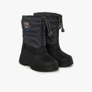 Après-ski zippés bicolores à badge gomme pour garçon  Main Après-ski zippés bicolores à badge gomme pour garçon