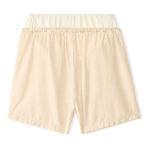 Short de tela con cinturilla alta para mujer embarazada 