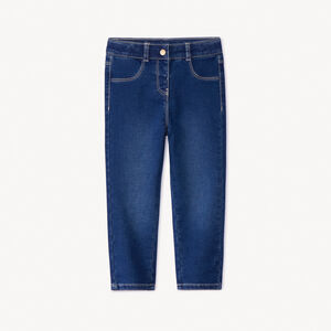 Jean uni en denim pour bébé fille   Main Jean uni en denim pour bébé fille