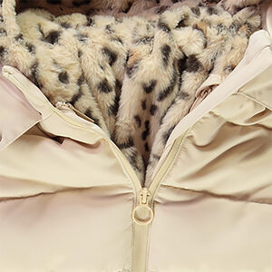 Chaqueta impermeable 2 en 1 con forro de sherpa y chaleco para niña 