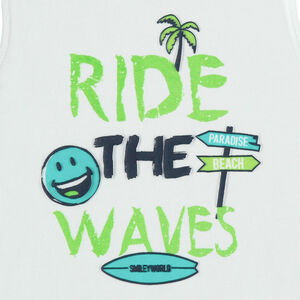 Conjunto camiseta sin mangas y bermudas SmileyWorld 