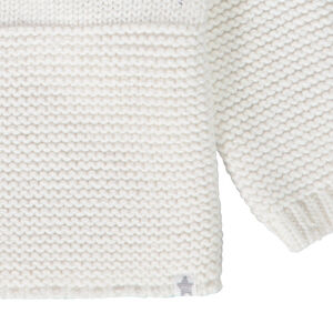 Chaqueta de punto efecto cruzado para bebé prematuro 