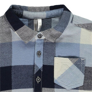 Camisa de cuadros de manga larga para bebé niño 