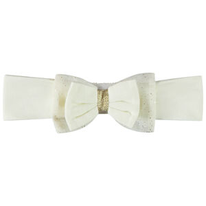 Banda con lazo de tul brillante para bebé niña 