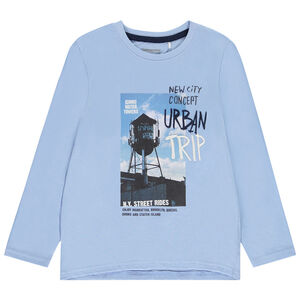 Camiseta de manga larga con fotoprint para niño 