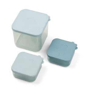 Pack de 3 recipientes de conservación M - Elphee Azul 