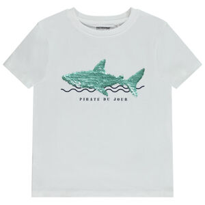 Camiseta manga corta lentejuelas mágicas para niño 