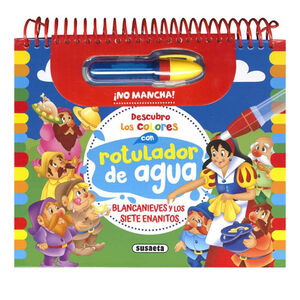 Libro con rotulador de agua Blancanieves y los siete enanitos +4años 