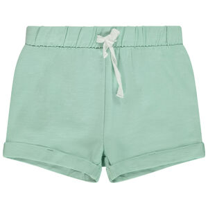 Short liso en jersey slub para bebé niña 