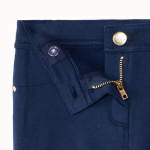 Pantalón pitillo de felpa para niña 