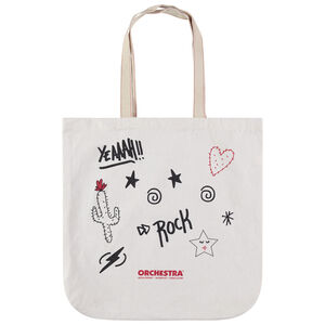 Tote bag de algodón reciclado con estampado fantasía Main Tote bag de algodón reciclado con estampado fantasía