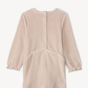 Lote de 3 peleles Biche de terciopelo para bebé niña con aperturas diferentes según la edad 