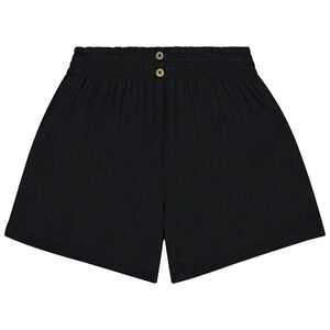 Short uni effet froissé pour fille 