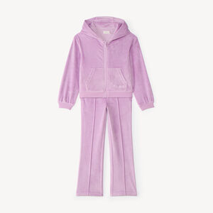 Conjunto de chándal de terciopelo para niña 
