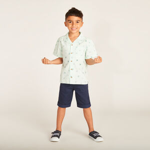 Camisa de manga corta estampada de coco para niño 