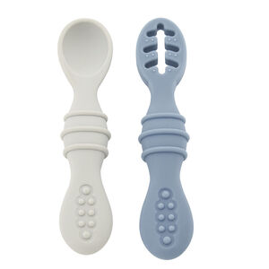 Set de 2 cucharas de aprendizaje Yummix - Azul 