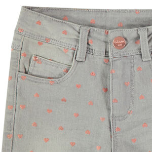 Jeans efecto desgastado con estampado de estrellas all-over. 