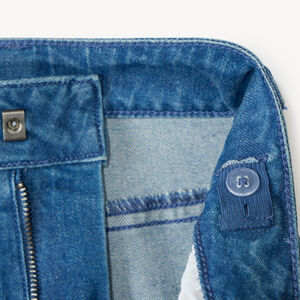 Vaqueros anchos de denim con bolsillos estilo cargo para niño 