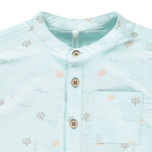 Camisa de manga corta con estampado de corales y surf para bebé niño 