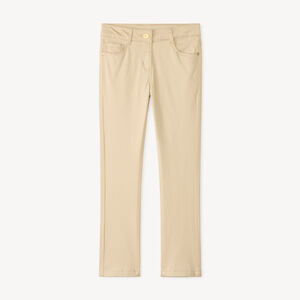 Pantalón slim liso para niña 