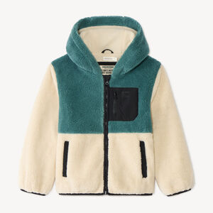 Chaqueta de sherpa con capucha para niño 