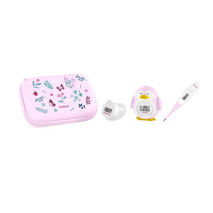 Set de 3 termómetros para bebé Thermokit Squirrel rosa 