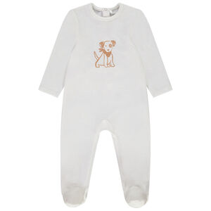 Pelele de terciopelo con estampado fantasía para bebé niño 