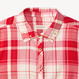 Camisa de manga larga de cuadros niña 