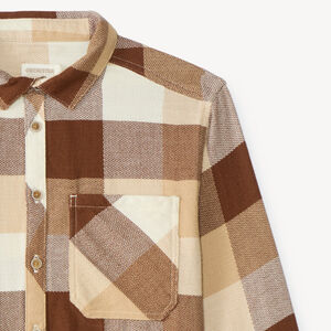 Camisa de cuadros de manga larga para niño 