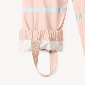 Pantalón de lluvia impermeable con tirantes para bebé niña 