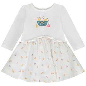 Vestido de jersey 2 en 1 para bebé niña 