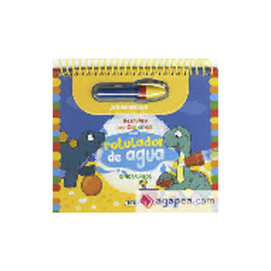 Libro con rotulador de agua Dinosaurios +4años 