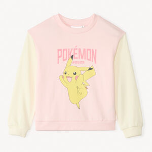 Sudadera de felpa bicolor de Pokémon Pikachu para niña 