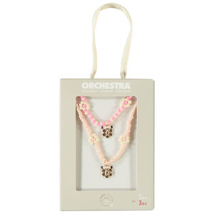 Lote de 2 collares con su caja niña 