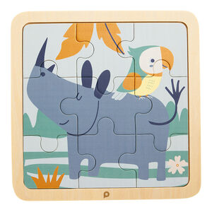 Puzzle elefante y bebé 5 piezas - Crazy colors 2.0