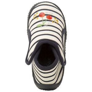 Pantuflas de botín rayadas con diseño para bebé niña 