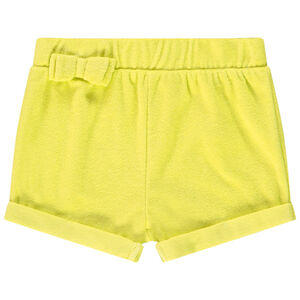 Short de felpa liso para bebé niña 