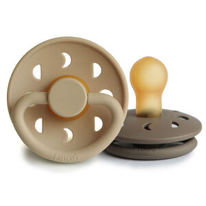 Lot de 2 sucettes Moon Latex T1 - Croissant/Portobello 