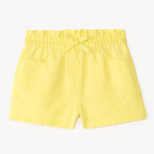 Short de tela en color sólido para niña. 